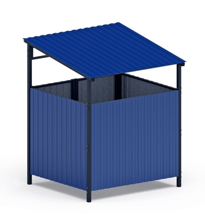 Навес контейнерной площадки для мусора (1 секция) МФ 55.02.02.1-03 оптом, фото 3