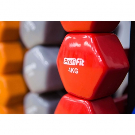 Гантель в виниловой оболочке PROFI-FIT 4 кг оптом, фото 2
