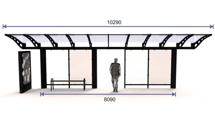 Остановочный павильон &quot;Прайм-10&quot; оптом, фото 2