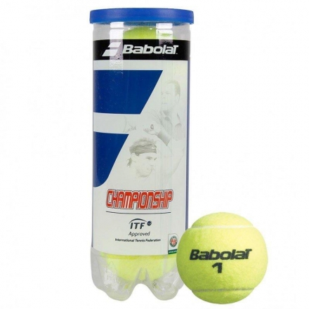 Мяч теннисный BABOLAT Championship 3B, уп.3 шт, желтый оптом, фото 1