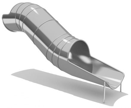 Горка из нержавеющей стали ГГТН-765.1000.001 для детской площадки оптом, фото 1