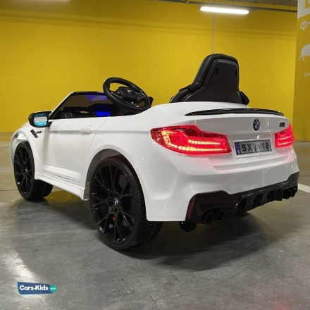 Электромобиль BMW M5 Competition SX2118 белый оптом, фото 4