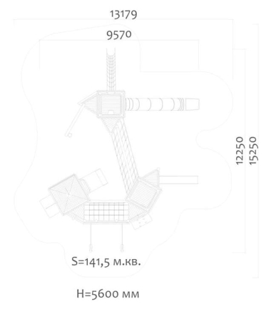 Игровой комплекс Эко 0712091 для детской площадки оптом, фото 4