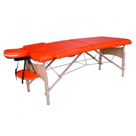 Массажный стол DFC NIRVANA, Relax, дерев. ножки, цвет оранжевый (Orange) оптом, фото 1