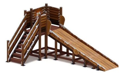 Горка Зима (коричневый) (под анкера) - ИО 49.01.01-13.И1 - Н=1500 оптом, фото 1