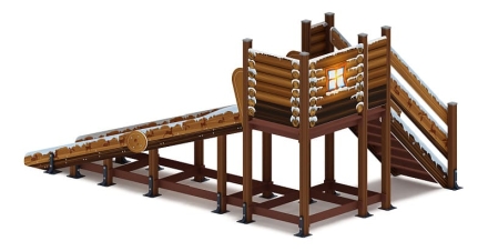 Горка Зима (коричневый) (под анкера) - ИО 49.01.01-13.И1 - Н=1500 оптом, фото 4