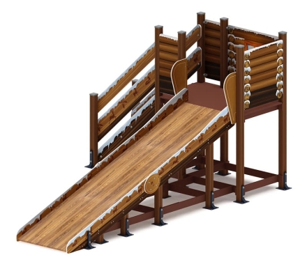 Горка Зима (коричневый) (под анкера) - ИО 49.01.01-13.И1 - Н=1500 оптом, фото 3