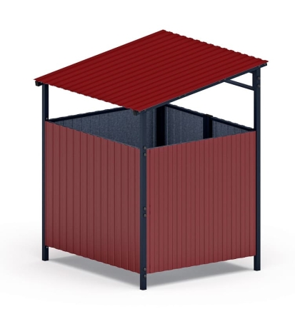 Навес контейнерной площадки для мусора (1 секция) МФ 55.02.02.1-04 оптом, фото 2