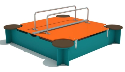 Песочница с крышкой для детской площадки оптом, фото 1