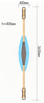 Качели-балансир ЛД041001 для детской площадки оптом, фото 2