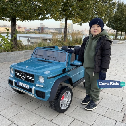Электромобиль Mercedes-Benz Maybach G650 AMG 4WD синий оптом, фото 4