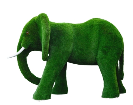 Топиари слон Философ - газон Premium оптом, фото 1