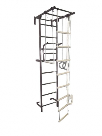 Спортивный комплекс Крепыш плюс Г пристенный серый оптом, фото 1