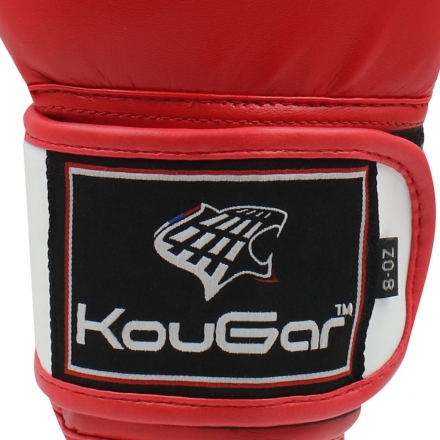 Перчатки боксерские KouGar KO200-10, 10oz, красный оптом, фото 6