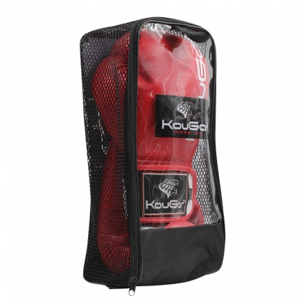 Перчатки боксерские KouGar KO200-10, 10oz, красный оптом, фото 5