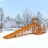 Зимняя деревянная горка &quot;Snow Fox 12 м&quot; с двумя скатами оптом