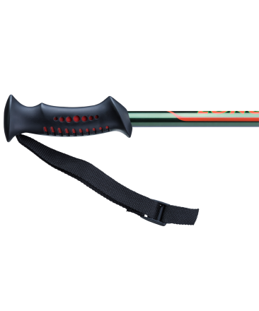 Палки для скандинавской ходьбы Longway, 77-135 см, 2-секционные, тёмно-зеленый/оранжевый оптом, фото 4