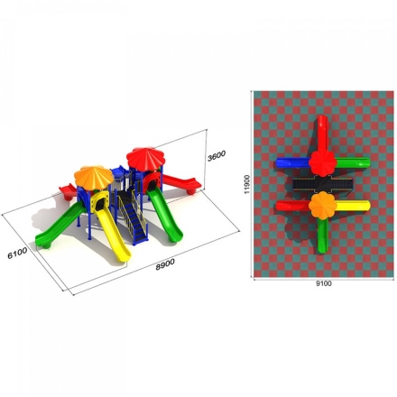 Детская площадка Водопад 4.3 оптом, фото 3