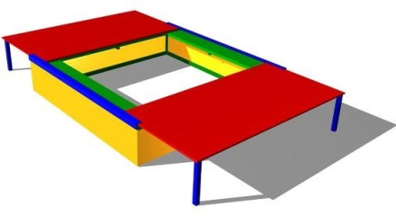 Детская песочница Секрет П032 для игровой площадки оптом, фото 1