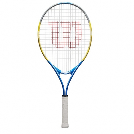 Ракетка б/т Wilson US OPEN 25, арт. WRT20330U,для детей 9-10 лет, алюминий,со струнами, желто-синий оптом, фото 1