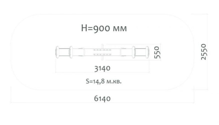 Качели-балансир Н24.04104 для детской площадки оптом, фото 2