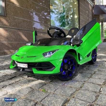 Электромобиль Lamborghini Aventador SVJ A333MP зеленый оптом, фото 11