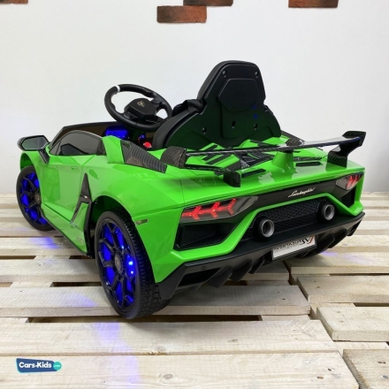 Электромобиль Lamborghini Aventador SVJ A333MP зеленый оптом, фото 9