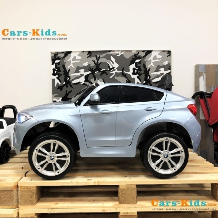 Электромобиль BMW X6M Mini JJ2199 серебристый оптом, фото 2