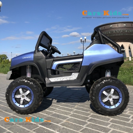 Электромобиль Mercedes-Benz Unimog Concept P555BP 4WD синий оптом, фото 3