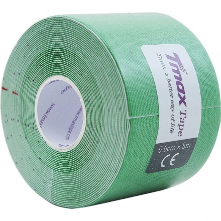 Тейп кинезиологический Tmax Extra Sticky Green (5 см x 5 м), арт 423181, зеленый оптом, фото 1