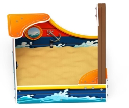 Песочница средняя Кораблик (Морской стиль) - ИО 5.03.01-01, фото 2 Песочница средняя Кораблик (Морской стиль) - ИО 5.03.01-01, фото 2