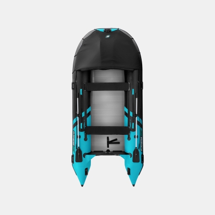 Gladiator C 420 AL ACTIVE Черно-бирюзовый моторная лодка ПВХ Алюминиевый пайол оптом, фото 5