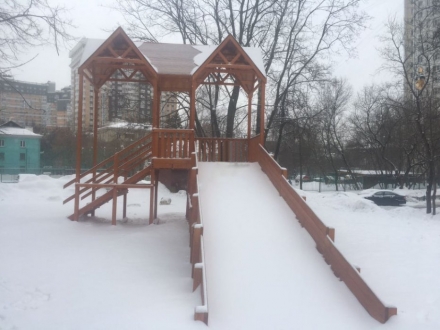 Зимняя деревянная горка &quot;Snow Fox 10 м&quot; МАКСИ оптом, фото 6