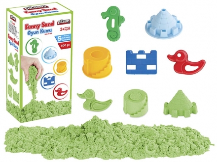 Цветной кинетический песок 500 гр. с формами Pilsan Super Sand (01-021) оптом, фото 2