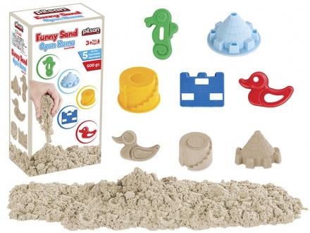 Цветной кинетический песок 500 гр. с формами Pilsan Super Sand (01-021) оптом, фото 3
