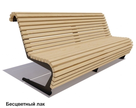 Скамейка уличная Стрит, Сосна 1,2 м оптом, фото 1