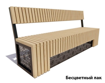 Парковая скамейка Восток, 2 м Лиственница оптом, фото 2