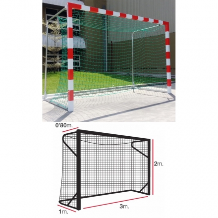 Сетка ганд./фут. &quot;EL LEON DE ORO&quot;арт.11445010002,a:3.0 b:2.0 c:0.8 d:1.0м,5мм ПП зел. оптом, фото 1