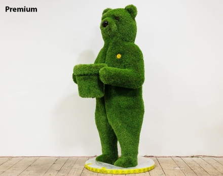 Топиари Медведь с кашпо, h=190 см - газон Deluxe Green оптом, фото 4