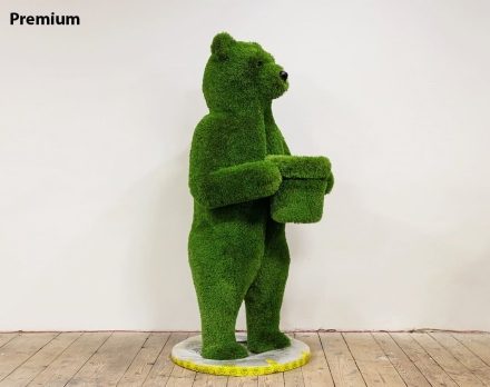 Топиари Медведь с кашпо, h=190 см - газон Deluxe Green оптом, фото 5