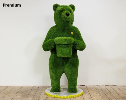 Топиари Медведь с кашпо, h=190 см - газон Deluxe Green оптом, фото 6