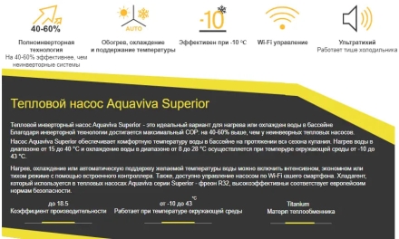 Тепловой насос Aquaviva Superior 12 кВт оптом, фото 3