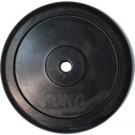 Диск обрезиненный ZSO черный &quot;Classic&quot; D-26, 25 кг оптом, фото 1