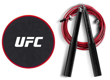 Набор для тренировки ног UFC (Скоростная скакалка и Слайдеры) оптом, фото 1