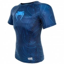 Рашгард Venum Nightcrawler S/S - Navy Blue, фото 2