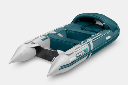 Gladiator C 420 AL ACTIVE Морской зеленый-белый моторная лодка ПВХ Алюминиевый пайол оптом, фото 2