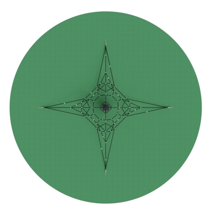 Пирамида - СК 2.05.04-РК сетка на резиновое покрытие оптом, фото 2