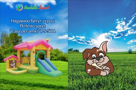 Батут надувной PERFETTO SPORT &quot;Casa per amici&quot; PS-504 оптом, фото 9