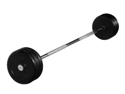 Штанга неразборная &quot;Barbell&quot; с чёрными дисками d 25 мм, 35 кг оптом, фото 1