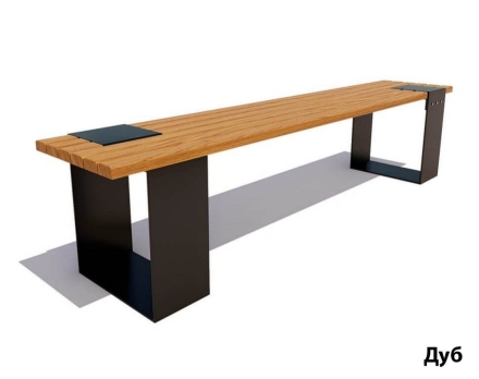 Парковая скамейка Цюрих, Лиственница 1,5 м  оптом, фото 1